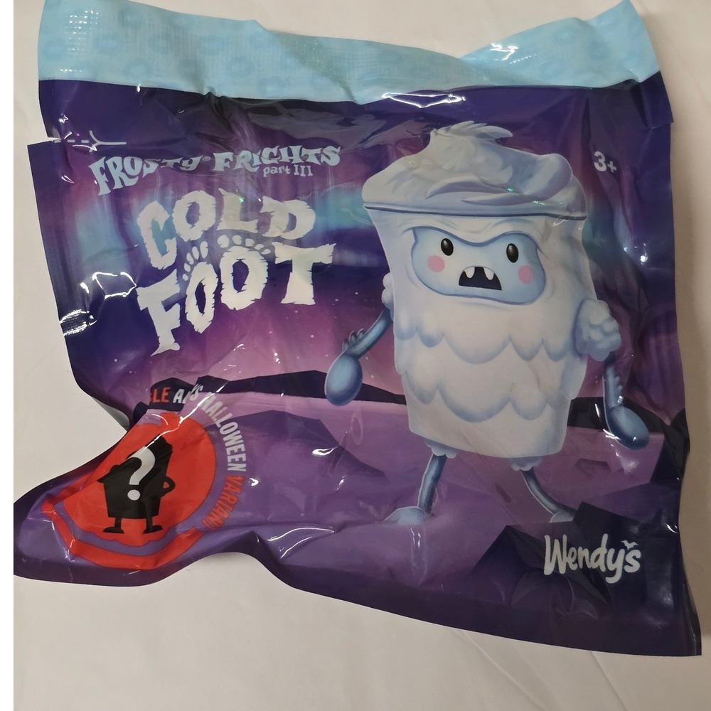 Wendys Frosty Frights Part III Cold Foot Yeti Halloween Figure Sealed Bag